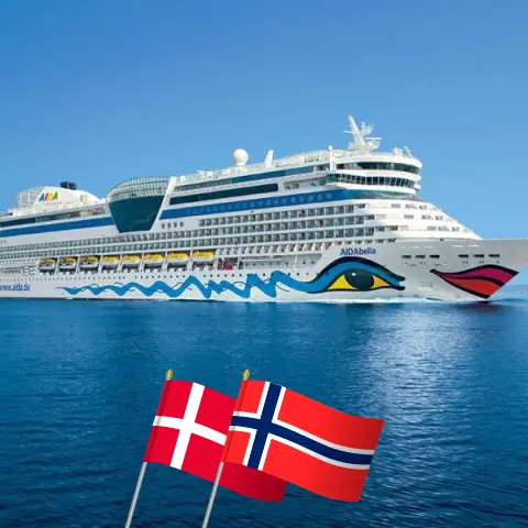 Crucero por el Mar Báltico desde Kiel a bordo del barco AIDAbella con visitas a Dinamarca y Noruega durante 8 días