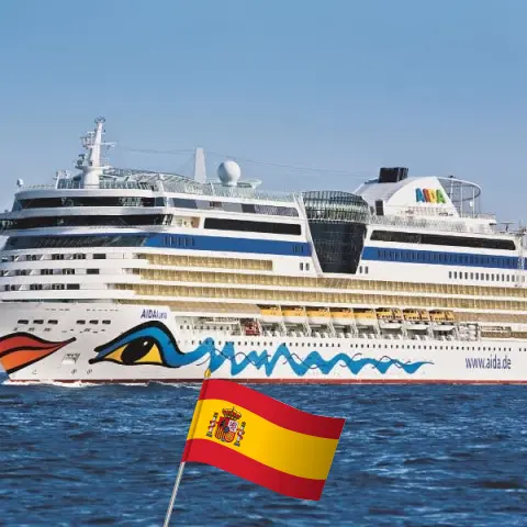 Cruzeiro nas Ilhas Canárias a partir de Las Palmas a bordo do navio AIDAluna com visitas à Espanha por 8 dias