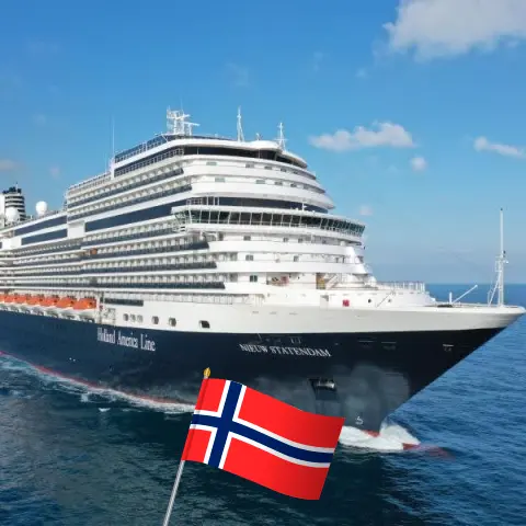 Croisière dans le Nord depuis Douvres à bord du navire Nieuw Statendam avec escales en Norvège pendant 15 jours