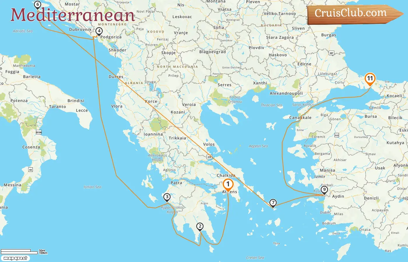 Cruise in the Mediterranean from Piraeus to Istanbul aboard Seven Seas Navigator ship with visits to Greece, Montenegro, Croatia, and Turkey for 11 days