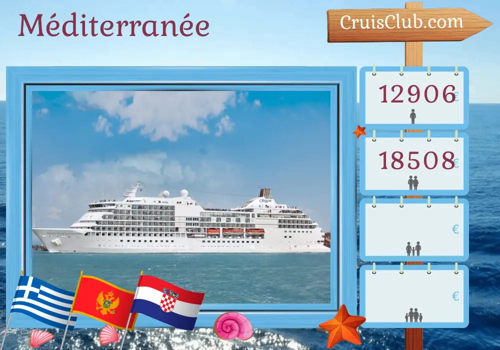 Croisière en Méditerranée de Le Pirée à Istanbul à bord du navire Seven Seas Navigator avec des visites en Grèce, au Monténégro, en Croatie et en Turquie pendant 11 jours