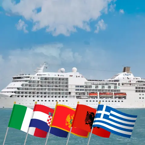 Crucero en el Mediterráneo de Fusina a El Pireo a bordo del barco Seven Seas Navigator con visitas a Italia, Croacia, Montenegro, Albania y Grecia durante 11 días