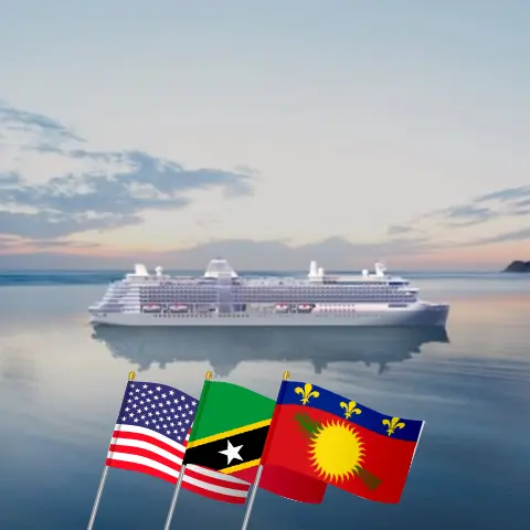 Kreuzfahrt in der östlichen Karibik ab Fort Lauderdale an Bord des Schiffes Silber Ray mit Besuchen in den USA, Puerto Rico, Saint-Barthélemy, Saint Kitts und Nevis sowie Guadeloupe für 12 Tage