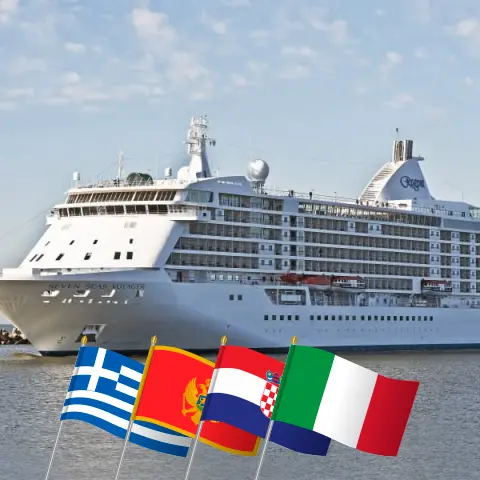 Круиз по Средиземноморью из Пирея в Триест на борту судна Seven Seas Voyager с посещениями Греции, Турции, Черногории, Хорватии и Италии на 15 дней