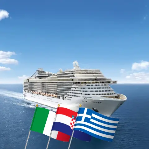 Круиз по Средиземноморью из Бари на корабле MSC Splendida с посещениями Италии, Хорватии, Греции и Турции на 10 дней