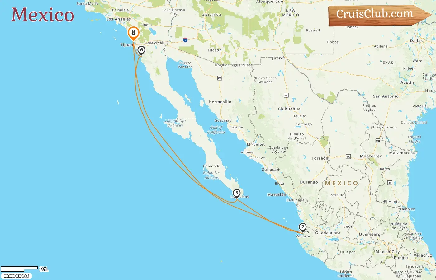 Cruise in the Mexico from San Diego aboard Disney Wonder ship with visits to USA and Mexico for 8 days