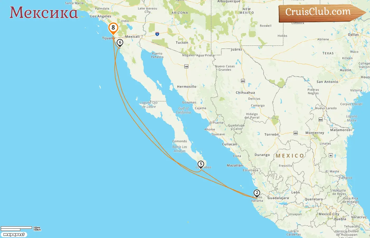 Круиз по Мексиканскому заливу от Сан-Диего на борту судна Disney Wonder с посещениями США и Мексики на 8 дней