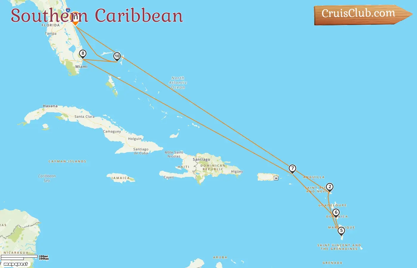 Cruise in the Southern Caribbean