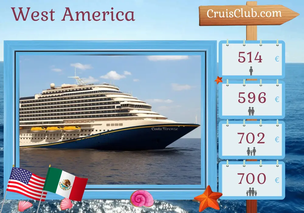 Carnival Firenze West America Cruise