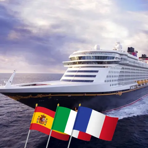 Croisière en Méditerranée depuis Barcelone à bord du navire Disney Dream avec visites en Espagne, en Italie et en France pendant 8 jours