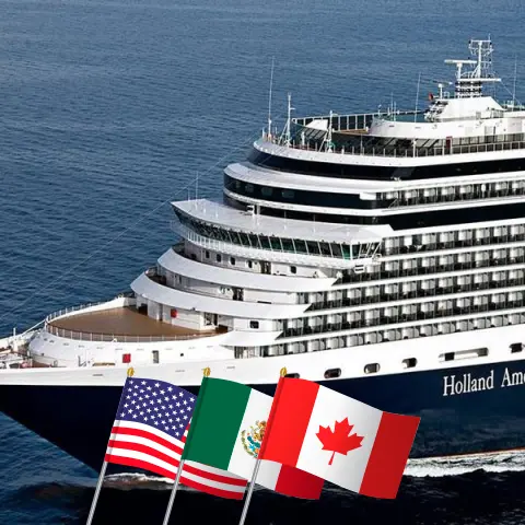 Cruzeiro no Canal do Panamá de Fort Lauderdale a Vancouver a bordo do navio Eurodam com visitas aos EUA, Colômbia, Panamá, Costa Rica, Guatemala, México e Canadá por 21 dias