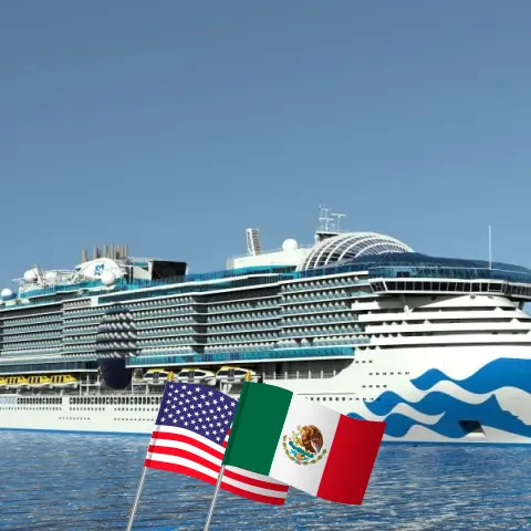 Cruzeiro no Caribe a partir de Fort Lauderdale a bordo do navio Sun Princess com visitas aos Estados Unidos, Honduras, Belize, México, Bahamas e República Dominicana durante 15 dias