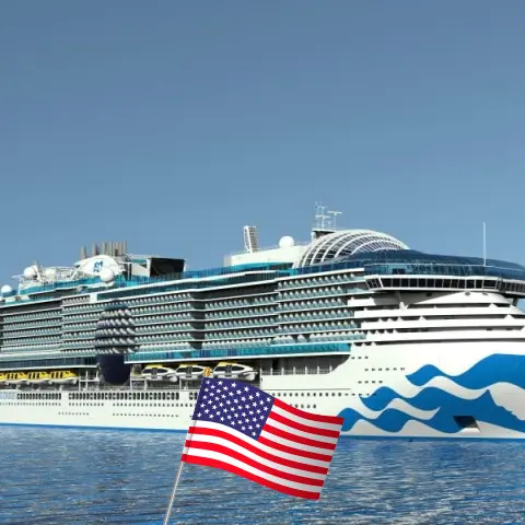 Cruzeiro no Caribe a partir de Fort Lauderdale a bordo do navio Sun Princess com visitas aos EUA, Bahamas e Porto Rico por 8 dias