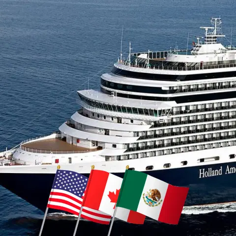 Croisière dans le canal de Panama de Seattle à Fort Lauderdale à bord du navire Eurodam avec des visites aux États-Unis, au Canada, au Mexique, au Guatemala, au Costa Rica, au Panama et à Aruba pendant 22 jours