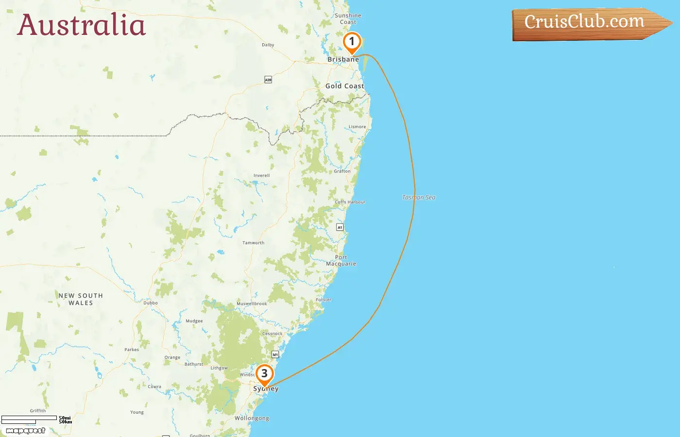 Crown Princess Cruise from Brisbane to Sydney with visits to Australia for 3 days
