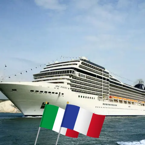 Cruzeiro no Mediterrâneo de Civitavecchia a Marselha a bordo do navio MSC Poesia com visitas à Itália e França por 3 dias