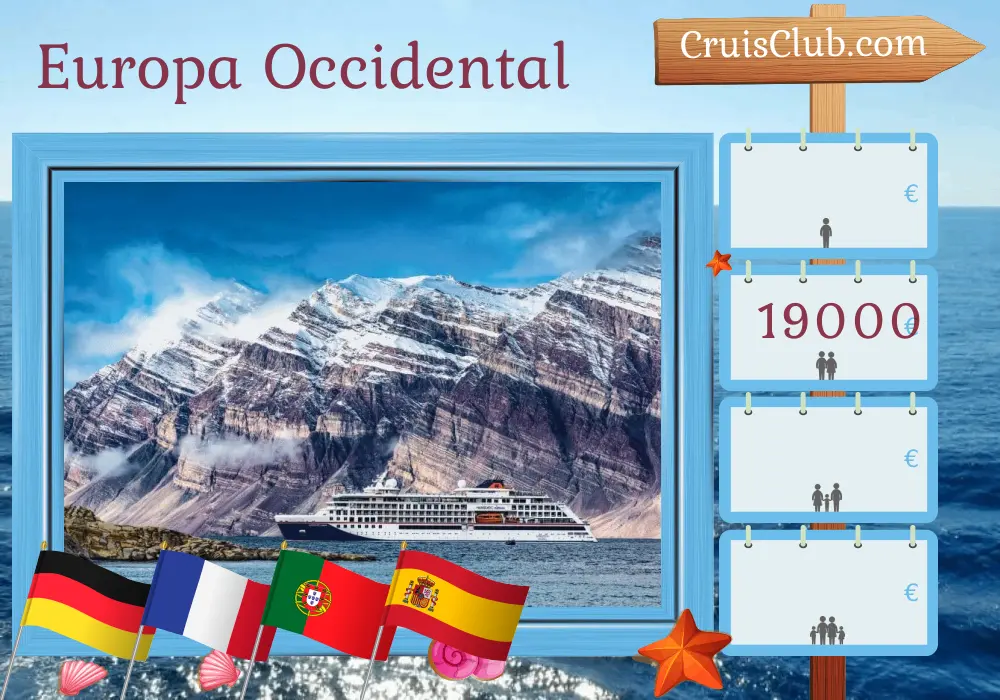 Crucero por Europa Occidental desde Hamburgo hasta Sevilla a bordo del barco HANSEATIC nature con visitas a Alemania, Francia, Portugal y España durante 19 días