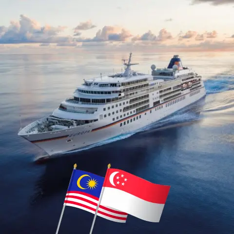 Croisière en Asie de Colombo à Laem Chabang à bord du navire MS EUROPA avec des visites au Sri Lanka, en Thaïlande, en Malaisie, à Singapour et au Cambodge pendant 17 jours