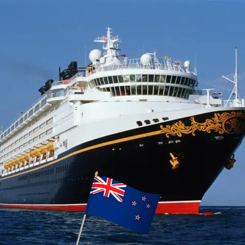 Cruzeiro na Nova Zelândia a partir de Auckland a bordo do navio Disney Wonder com visitas à Nova Zelândia por 5 dias