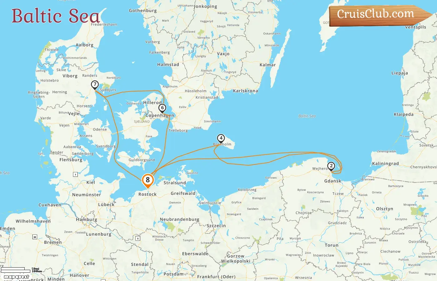 Baltic Sea Cruise aboard AIDAmar with visits to Germany, Poland, and Denmark