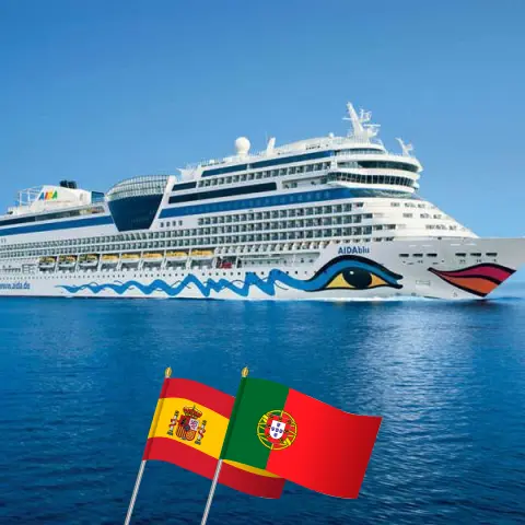 Crucero por las Islas Canarias desde Puerto del Rosario a Las Palmas a bordo del barco AIDAblu con visitas a España y Portugal durante 10 días