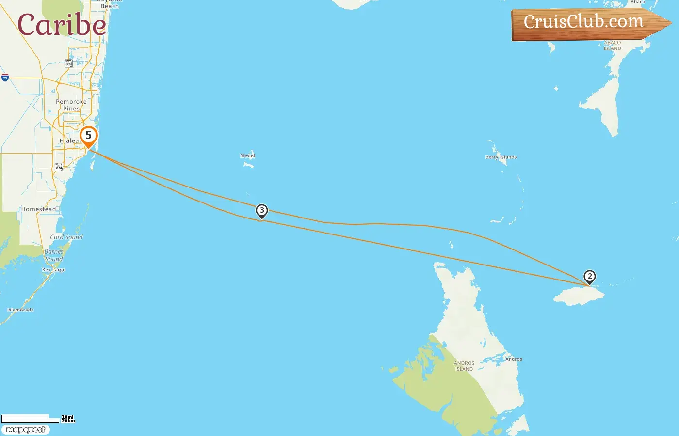 Cruzeiro no Caribe a partir de Miami a bordo do navio MSC Seascape com visitas aos EUA e Bahamas por 5 dias