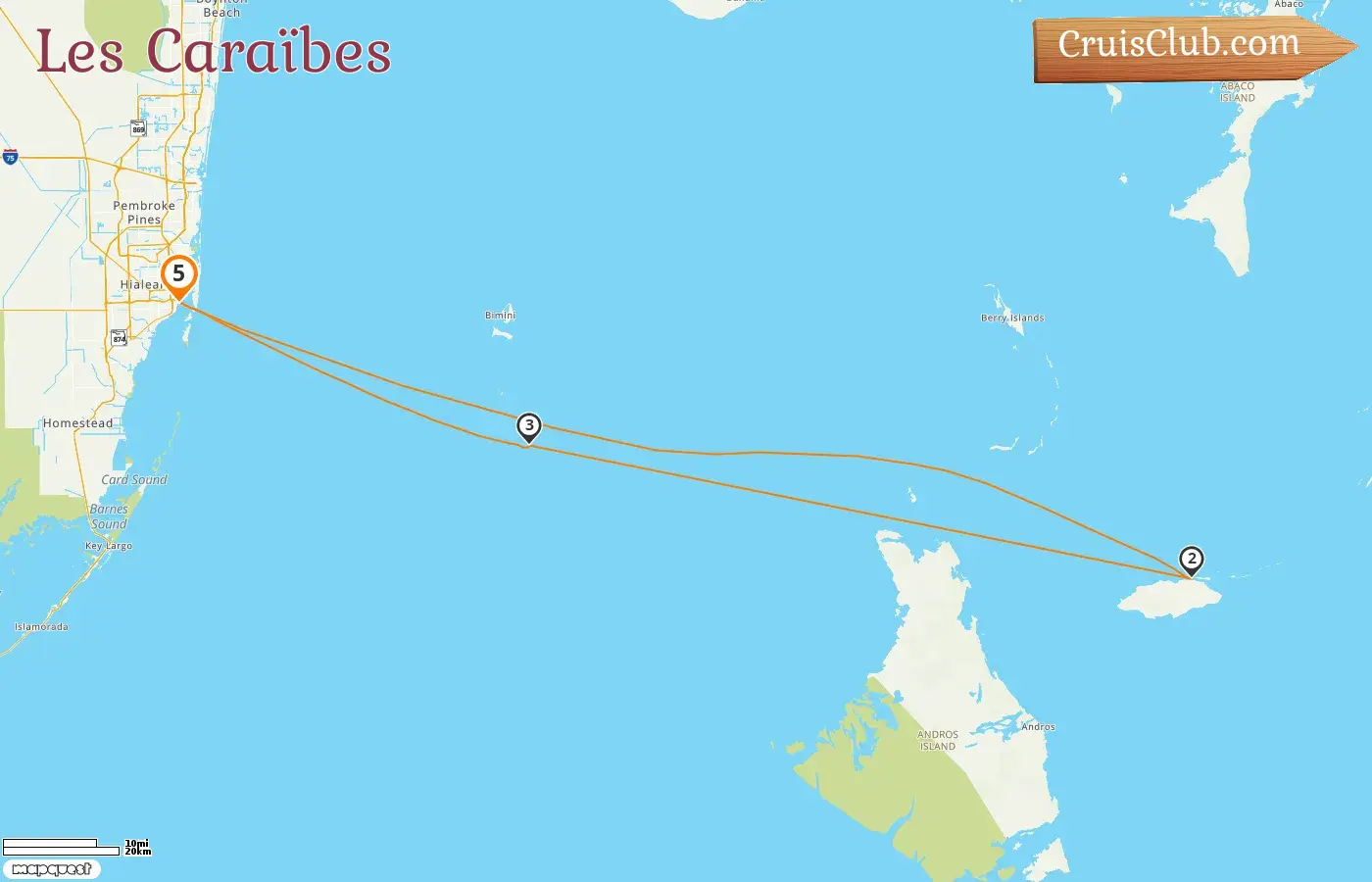 Croisière dans les Caraïbes au départ de Miami à bord du navire MSC Seascape avec des escales aux États-Unis et aux Bahamas pendant 5 jours