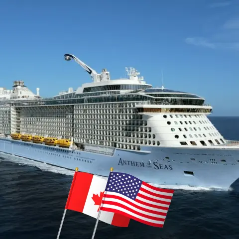 Croisière dans l`ouest de l`Amérique de Vancouver à Honolulu à bord du navire Anthem of the Seas avec des arrêts au Canada et aux États-Unis pendant 10 jours