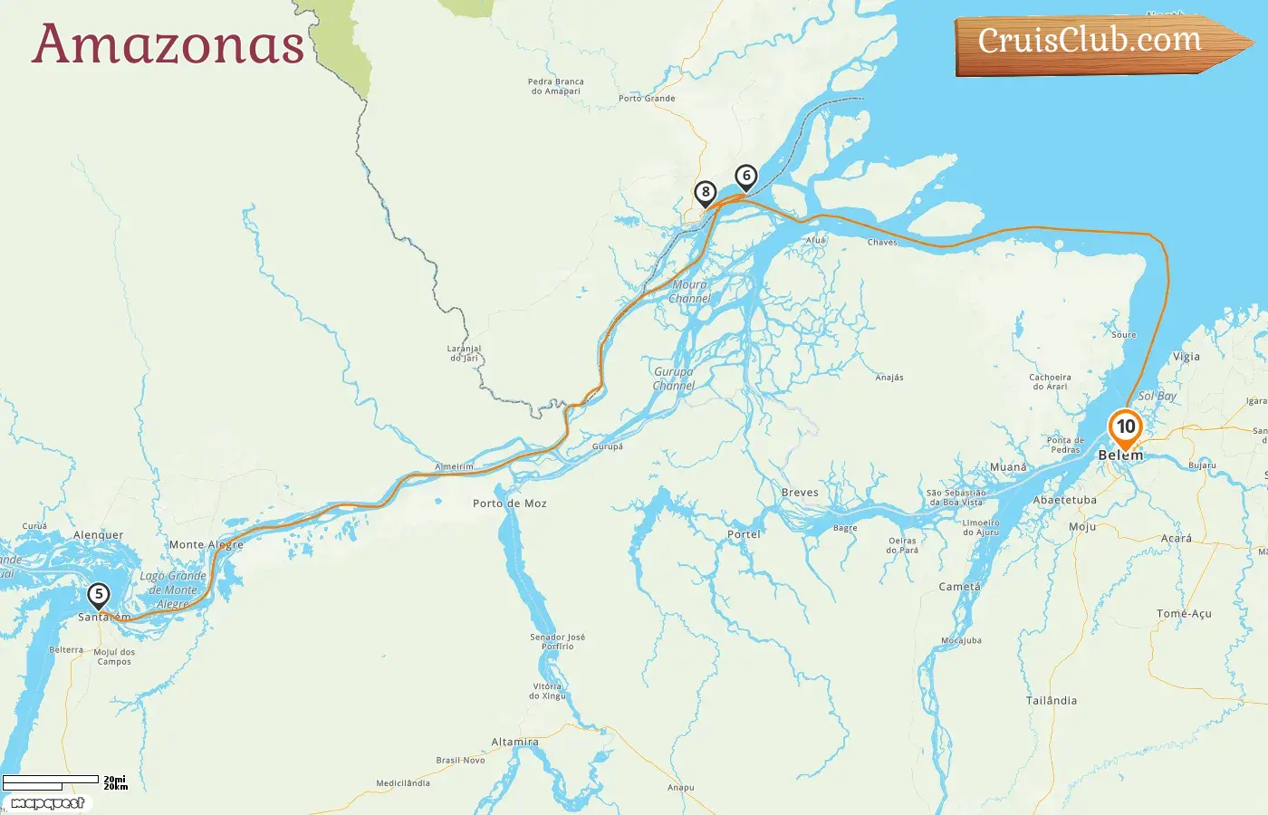 Croisière en Amazonie au départ de Belém à bord du navire Seabourn Venture avec visites au Brésil pendant 10 jours