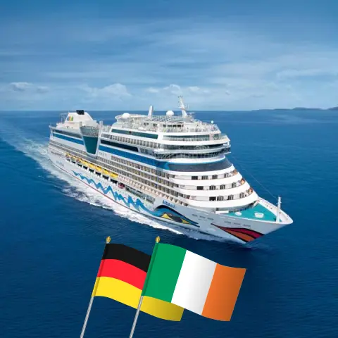 Cruise in the British Isles from Hamburg aboard AIDAsol ship with visits to Germany and Ireland for 10 days