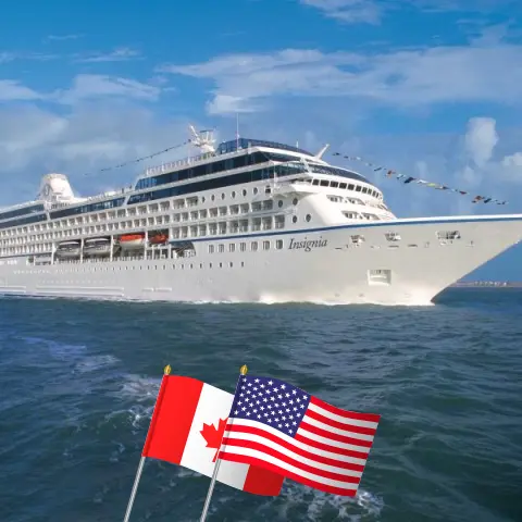 Kreuzfahrt in Nordamerika von Montreal nach Boston an Bord des Schiffs Oceania Insignia mit Besuchen in Kanada und den USA für 12 Tage