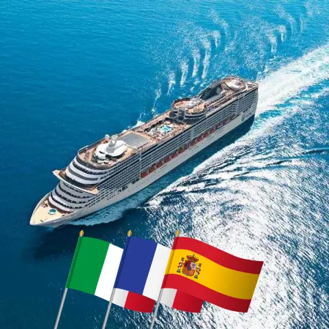 Crucero por el Mediterráneo desde Civitavecchia a bordo del barco MSC Fantasia con visitas a Italia, Francia y España durante 8 días