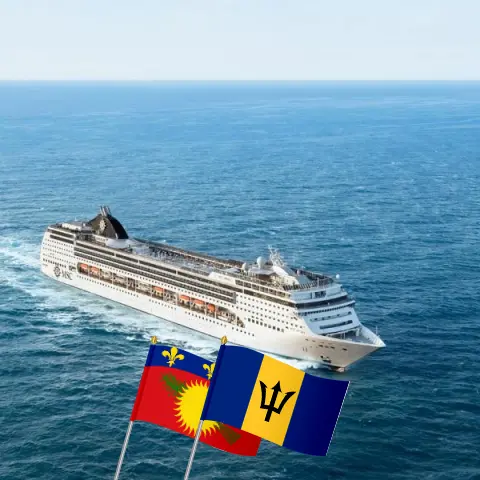 Kreuzfahrt in der östlichen Karibik von Fort-de-France an Bord des MSC Opera-Schiffs mit Besuchen in Guadeloupe, den Britischen Jungferninseln, der Dominikanischen Republik und Barbados für 15 Tage