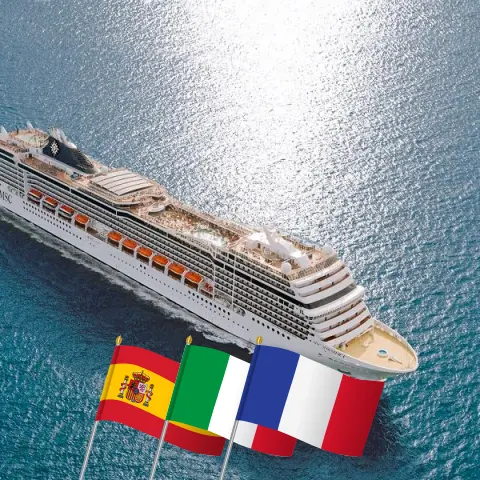 Cruzeiro no Mediterrâneo a partir de Barcelona a bordo do navio MSC Magnifica com visitas à Espanha, Marrocos, Itália e França por 11 dias