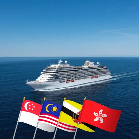 Croisière en Asie de Singapour à Hong Kong à bord du navire Seven Seas Explorer avec des visites à Singapour, en Malaisie, au Brunei Darussalam, aux Philippines et à Hong Kong pendant 12 jours