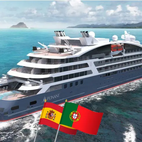 Cruise in the Canary Islands from Santa Cruz de Tenerife to Lisbon aboard Le Lapérouse ship with visits to Spain, Morocco, and Portugal for 10 days