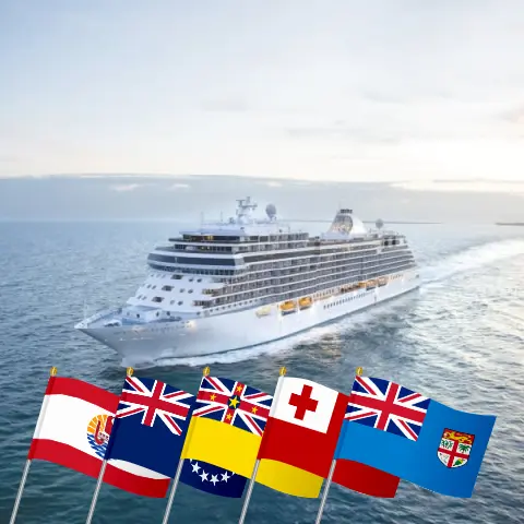 Круиз в Южной Тихоокеанской зоне от Папете до Лаутоки на борту судна Seven Seas Splendor с посещением Французской Полинезии, Островов Кука, Ниуэ, Тонга и Фиджи на 12 дней