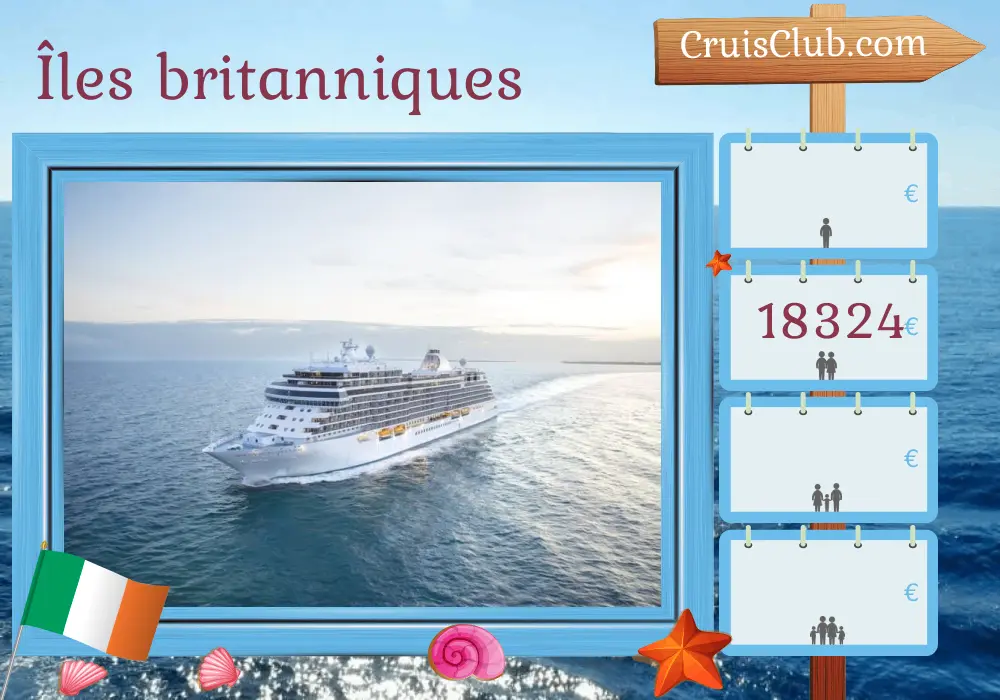 Croisière dans les îles britanniques depuis Southampton à bord du navire Seven Seas Splendor avec des escales en Irlande pendant 13 jours