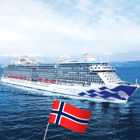 Croisière dans le Nord à bord du navire Majestic Princess avec escales en Norvège pendant 15 jours