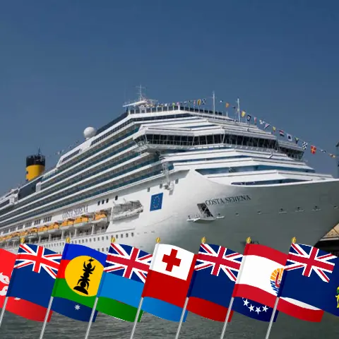 Круиз «World trip» из Гонконга в Буэнос-Айрес на борту судна Costa Serena с посещением Гонконга, Филиппин, Индонезии, Австралии, Новой Каледонии, Фиджи, Тонга, Островов Кука, Французской Полинезии, Питкерна, Чили и Аргентины на 61 день