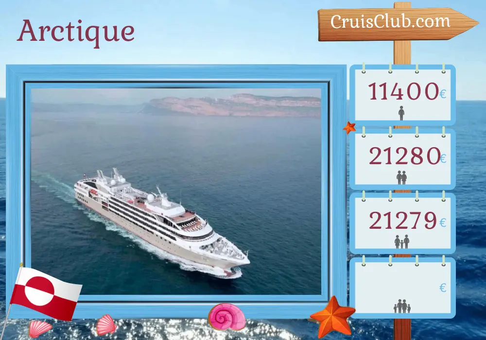 Croisière dans l`Arctique De Reykjavik à Nuuk à bord du navire Le Lyrial avec des visites au Groenland pendant 14 jours