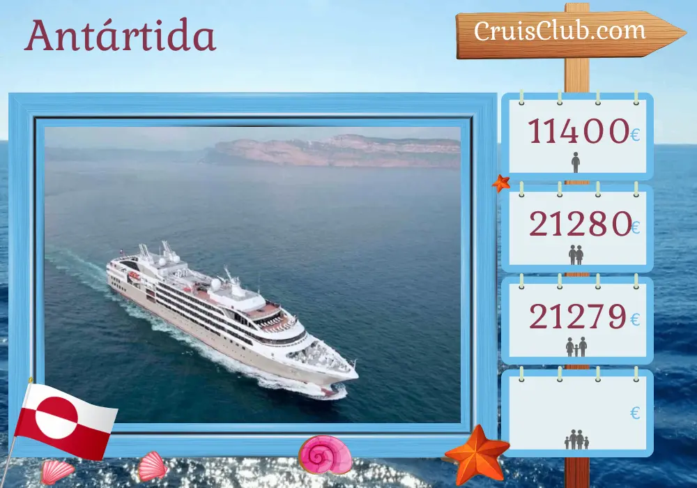 Crucero en el Ártico desde Reikiavik a Nuuk a bordo del barco Le Lyrial con visitas a Groenlandia por 14 días