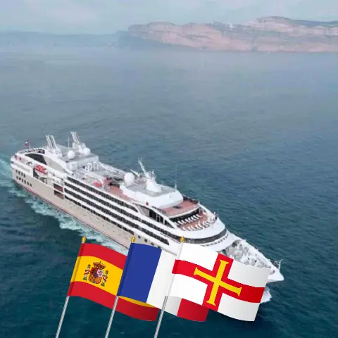 Kreuzfahrt im Westeuropa von Lissabon nach Honfleur an Bord des Schiffes Le Lyrial mit Stopps in Spanien, Frankreich und Guernsey für 11 Tage