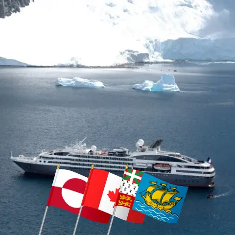 Круиз в Арктику из Кангерлуссуака в Галифакс на борту судна L`Austral с посещением Гренландии, Канады и Сен-Пьер и Микелона на 18 дней