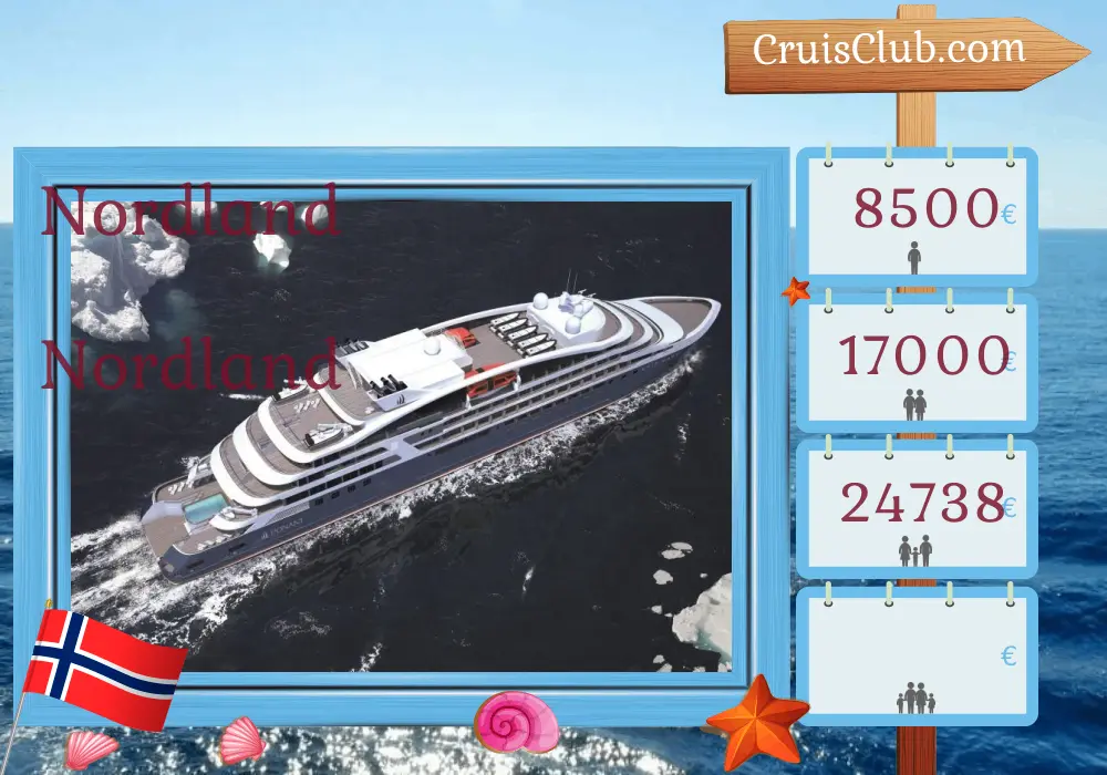 Cruzeiro no Norte de Tromsø a Glasgow a bordo do navio Le Champlain com visitas à Noruega por 11 dias