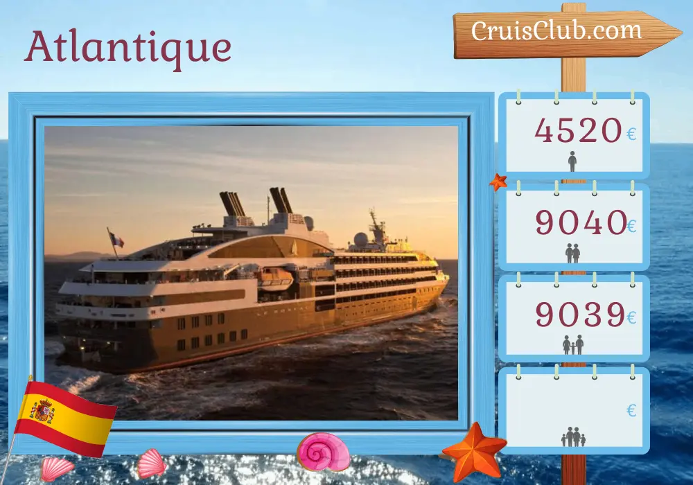 Croisière dans l`Atlantique de Las Palmas à Casablanca à bord du navire Le Boréal avec des visites en Espagne et au Maroc pendant 11 jours