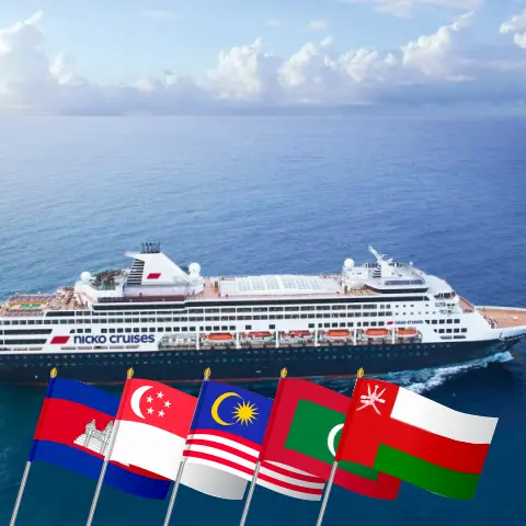Croisière en Asie de Ho Chi Minh City à Salalah à bord du navire Vasco da Gama avec des visites au Viêt Nam, au Cambodge, en Thaïlande, à Singapour, en Malaisie, au Sri Lanka, aux Maldives et à Oman pendant 22 jours