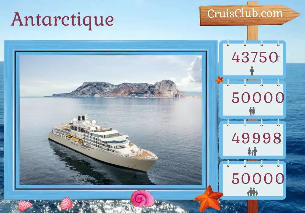 Croisière en Antarctique depuis l`île König-Georg à bord du navire Silver Endeavour avec des visites pour 9 jours