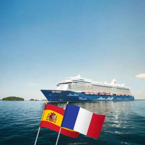 Croisière en Méditerranée au départ de Palma à bord du navire Mein Schiff 6 avec des visites en Espagne et en France pendant 5 jours