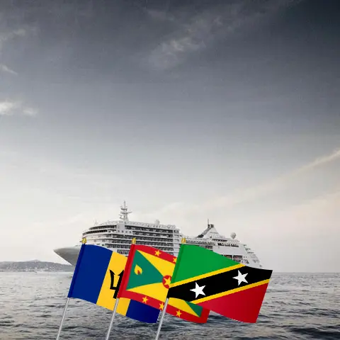 Croisière dans les Caraïbes de l`Est de Bridgetown à Saint-Jean à bord du navire Silver Spirit avec des arrêts à la Barbade, à la Grenade, à Saint-Kitts-et-Nevis et à Porto Rico pendant 8 jours
